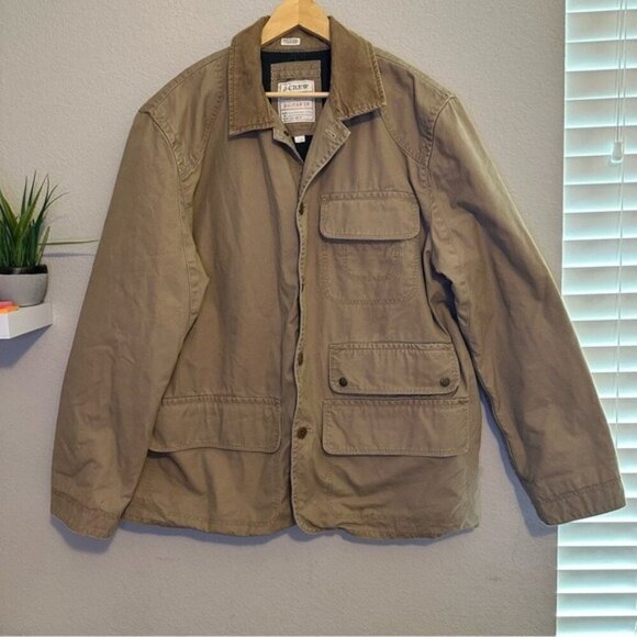 J.Crew Broken-In Barn Jacket Duck Cloth Men’s XL – Tan Utility Chore Coat - Picture 1 of 15